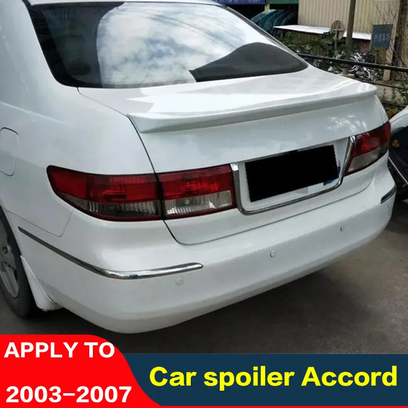 Автомобильный спойлер для Honda Accord 03 07 задний цветной Праймер фиксированное крыло