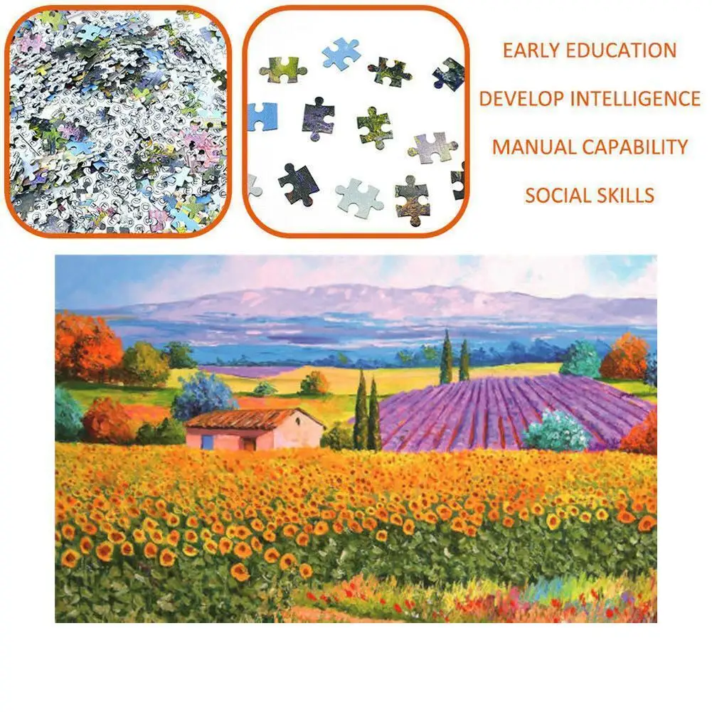 

500 Pieces Jigsaw Puzzle Assembling Picture Landscape For Adult Puzzles Children Decompression Gift Educational Kids Toy T9X1