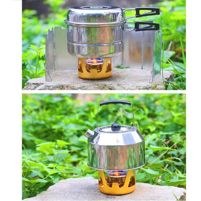 Алюминиевая горелка портативная латунная мини-плита для кемпинга из