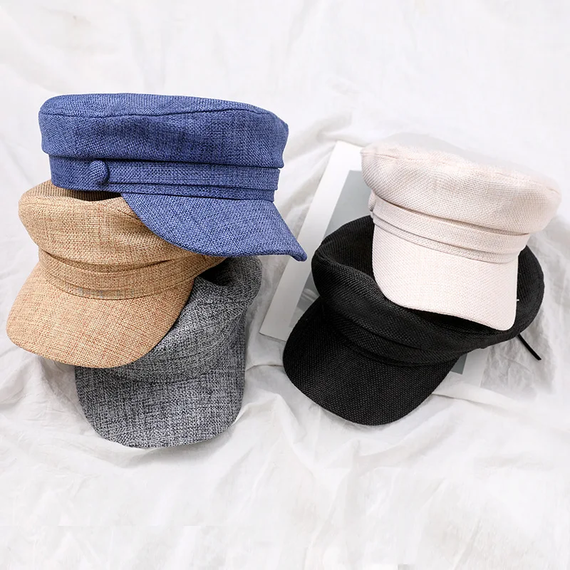 

Fashion Women's Breathable Caps Female Flat Beret Caps