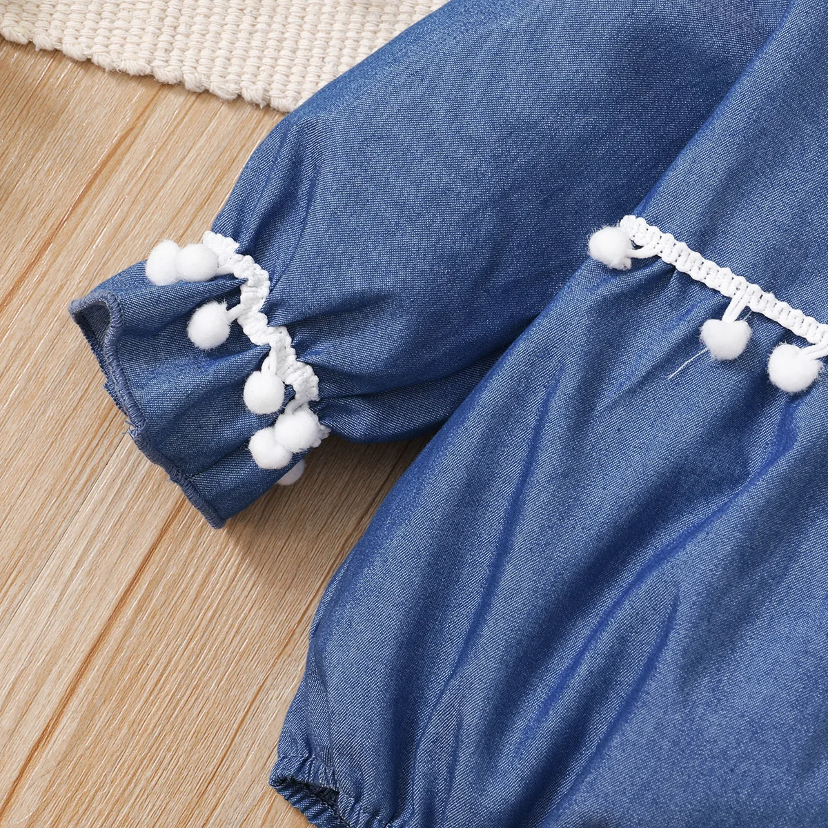 2 шт. Детский комбинезон с длинным рукавом и помпоном| |