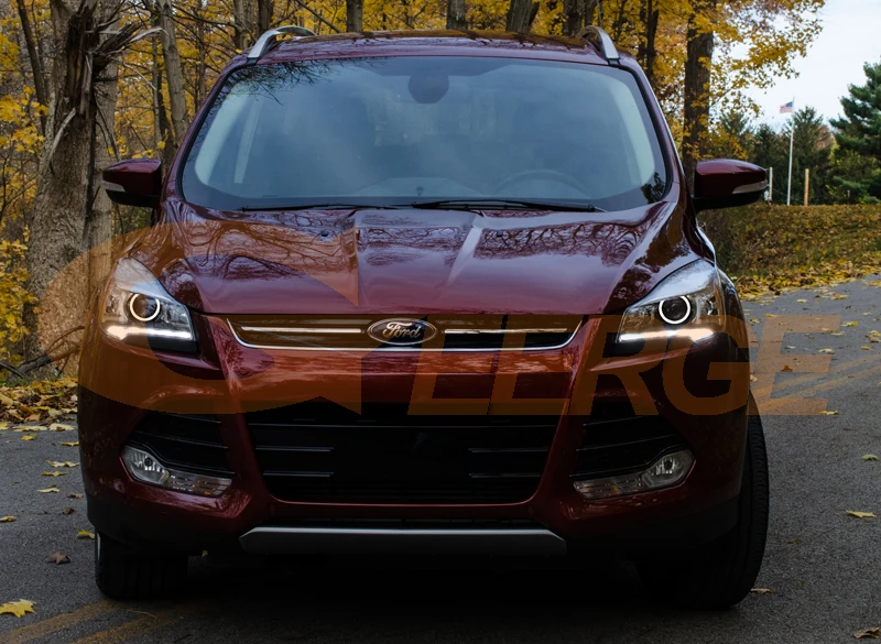 Для Ford Escape kuga II 2013 2014 2015 ксеноновые фары отличные ультра яркие CCFL ангельские