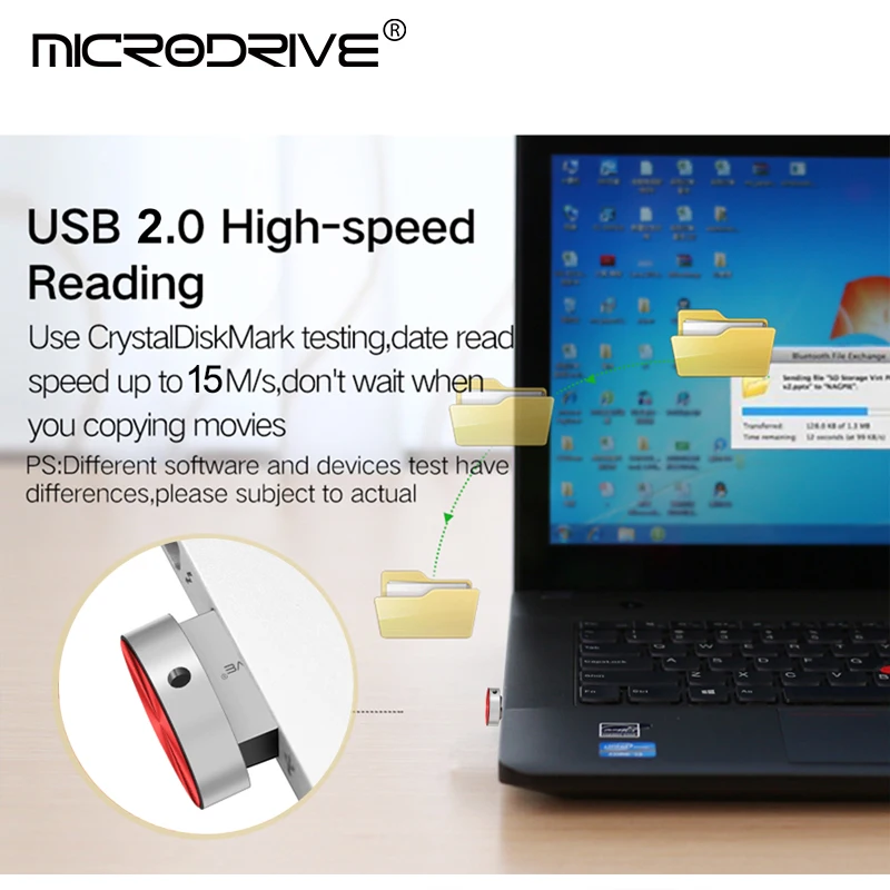 Металлический мини-USB флеш-накопитель 3 цвета 128 ГБ 64 32 16 8 Гб |