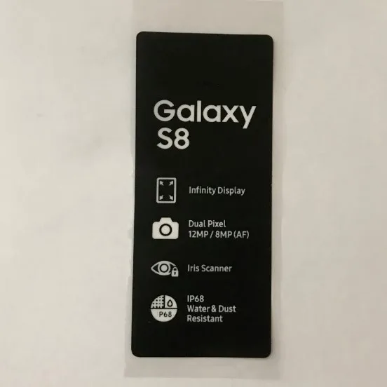 Заводская Защитная пленка для экрана 100 шт. задний корпус Samsung Galaxy S8 S9 S10 Lite S10E S20 Plus