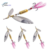 dual blade spinner lures fishing accessories 6 7g 6cm