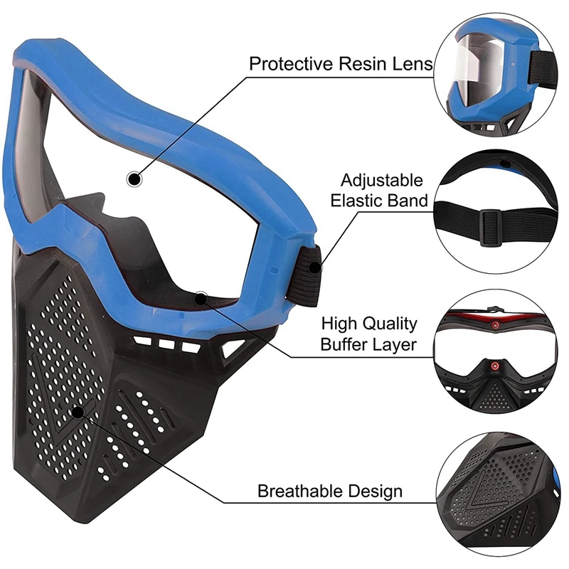 Colored Face Protector for Children's Outdoor Fighting Game Supplies Boy Archery | Игрушки и хобби