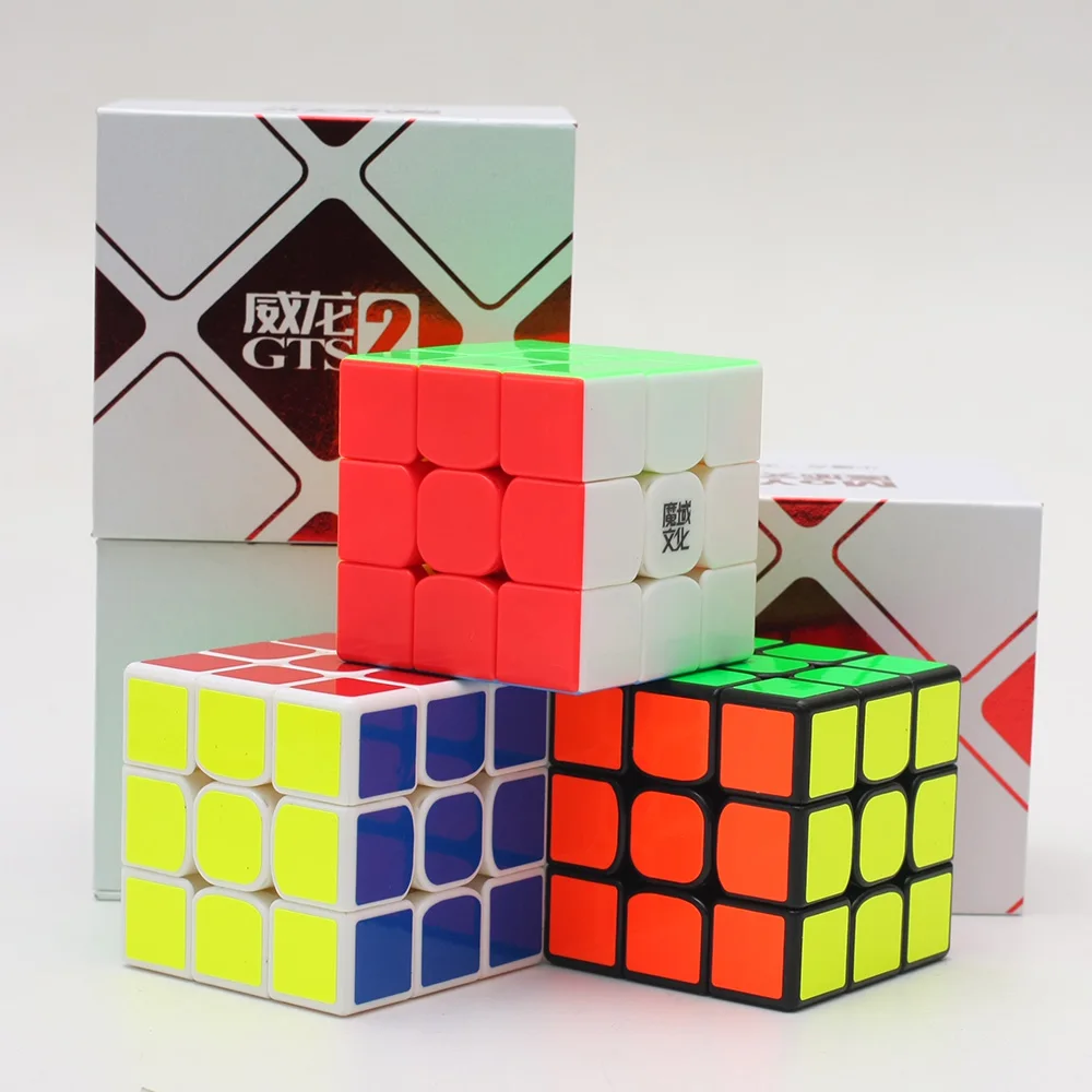 Cubo m&aacute;gico profesional MoYu Weilong GTS V2 M, juguete educativo magn&eacute;tico 3x3x3 GTS2M, WCA GTS2 M 3x3-3