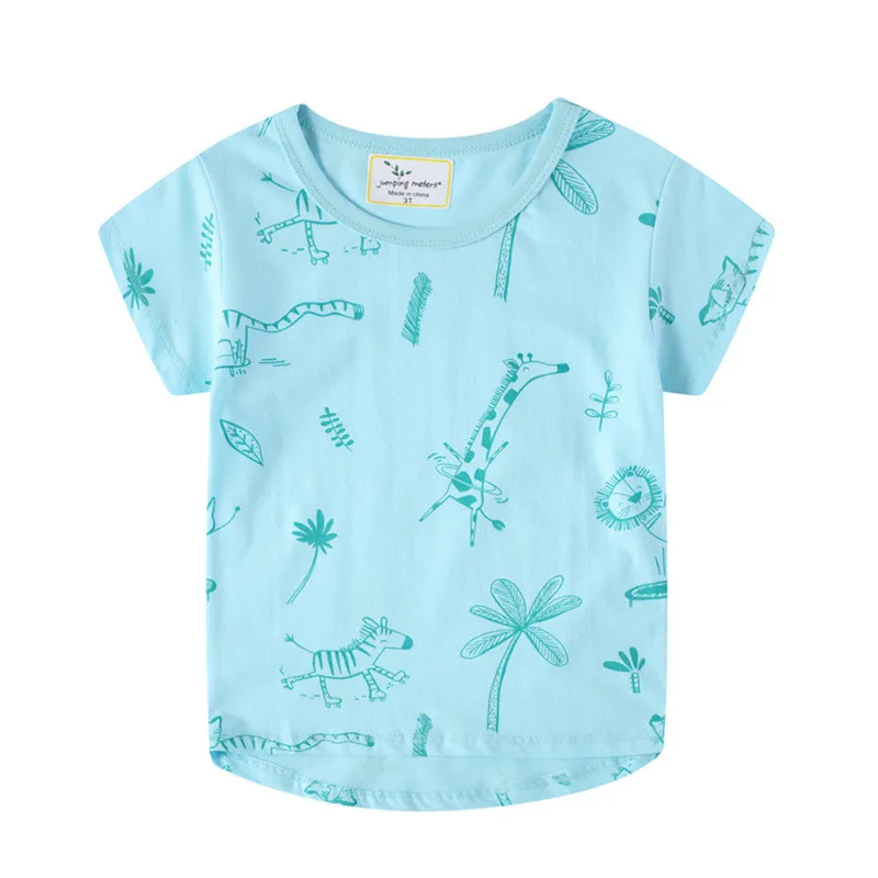 

New Arrival Summer Animals Print Baby T shirts Fashion Cotton Boys Girls Tops