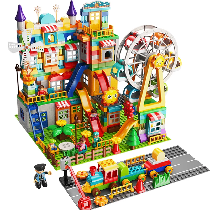 

Классические строительные блоки Marble Run, совместимые с горкой, строительные блоки, парк развлечений, блоки «сделай сам», пластиковые игрушки ...