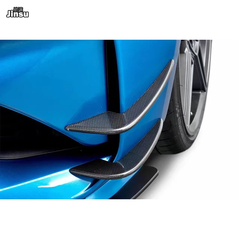 AC Стиль углеродное волокно передний разделитель губ крыло воздухозаборник для BMW