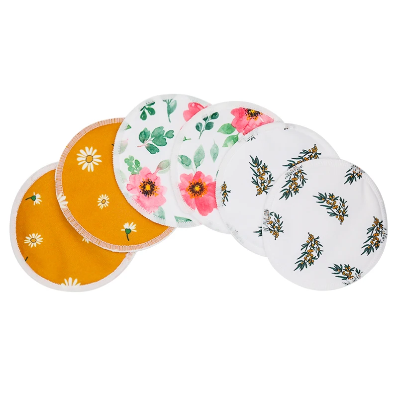 Rainbow & Iris-Paquete de almohadillas de lactancia de bamb&uacute;, superabsorbentes, impermeables, lavables, 6 uds.-5