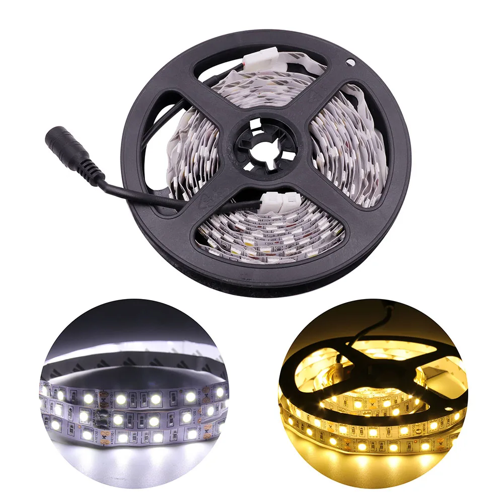 Светодиодная светильник та 5050 SMD 60 1 м 5 12 В светодиодный/м лента с разъемом