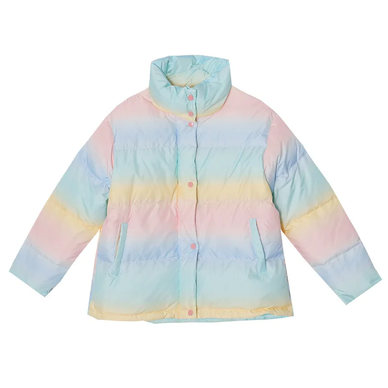 Осень-зима 2020 новый градиентный дизайн карамельные цвета свободная повседневная