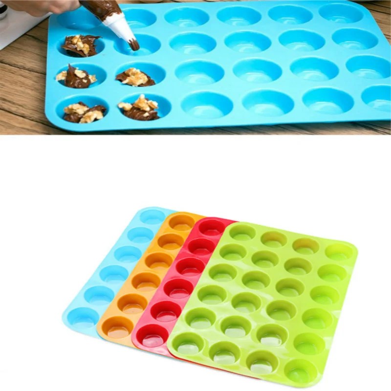 24 решетчатая чашка силиконовая форма для маффинов и кексов противень выпечки