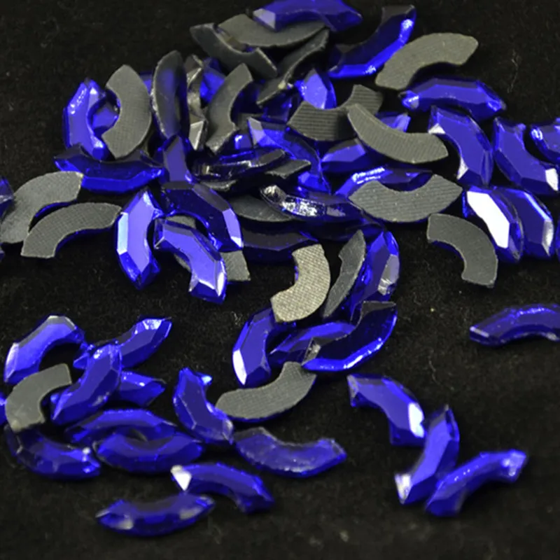 Высококачественные Стразы с плоской задней поверхностью горячей фиксацией 6x12 мм