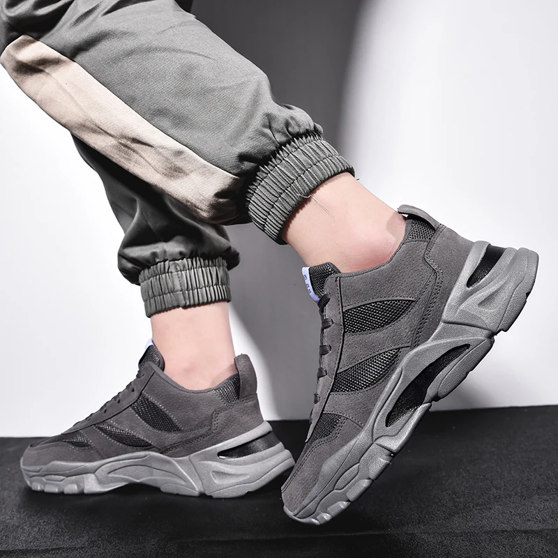

Spring Mesh Men Casual Shoes Fashion Trend Breathable Lace-up Male Sneakers Lightweight Adults Slip on Shoes Sapato Masculino