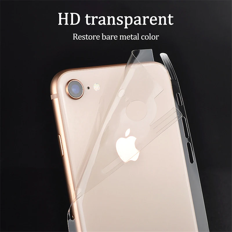 Лидер продаж полноразмерная прозрачная наклейка чехол для iPhone X XR Xs Max защитная
