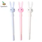 1 шт., милая гелевая ручка Kawaii Lytwtw, креативная ручка для офиса, школы, канцелярские принадлежности, милая ручка, Мягкий силикон, милый кролик