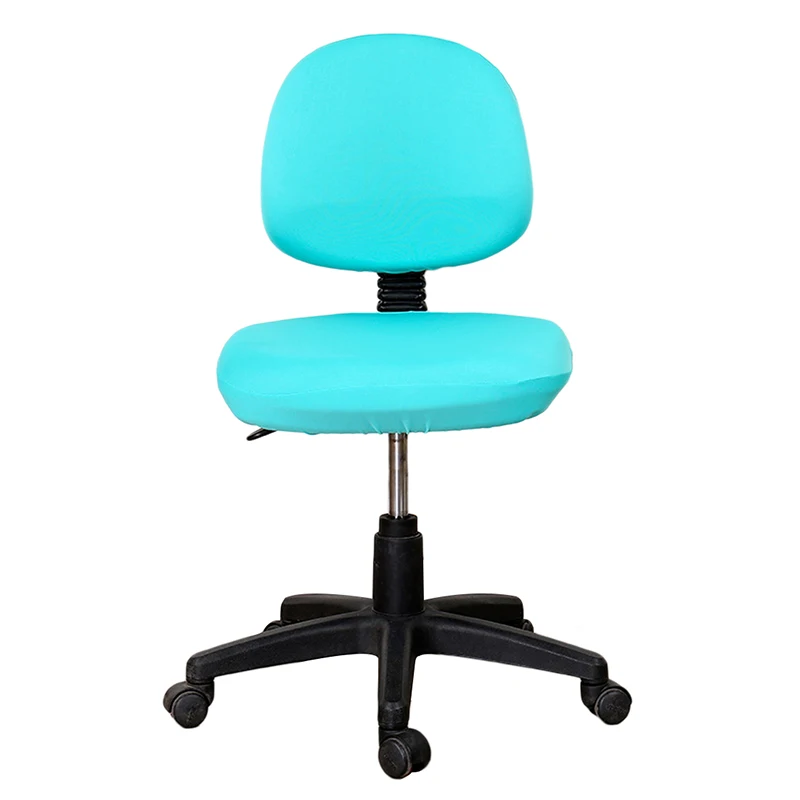 Light Blue Эластичный чехол для компьютерного стула, чехол для офисного стула, чехол для обеденного стула, защитный чехол для стула - Цвет: Light Blue