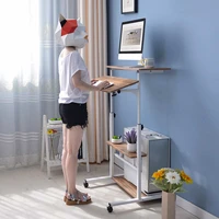 portable adjustable computer desktop table lifting movable home bedside table simple student bed small bedroom small table