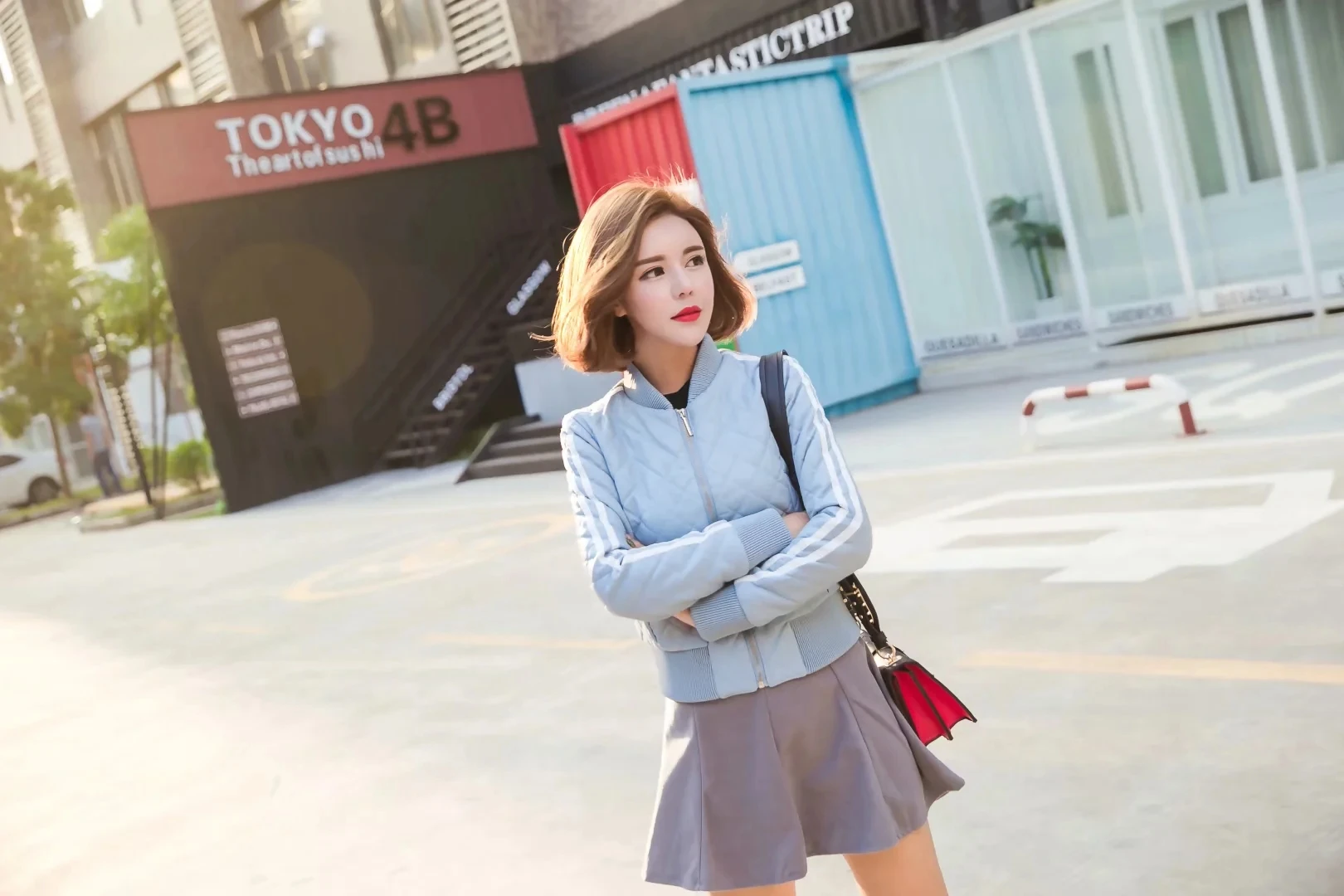 

Faux Leather Punk Warm Jacket Coats Fashion Slim Plaid Long Sleeve locomotive Jacket Coat Casual Loose Famale Outerwear Chic Top