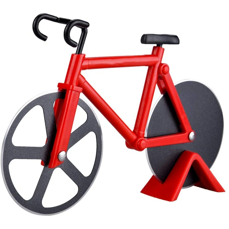 Популярный велосипед для пиццы антипригарный двойной режущий круг из