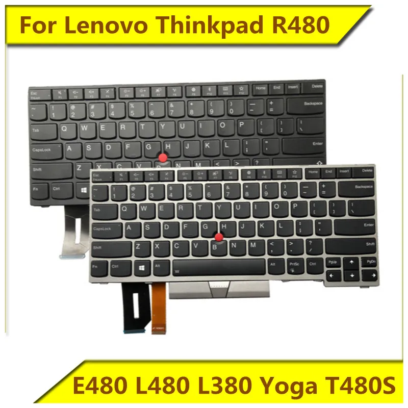 

Новая Оригинальная клавиатура для ноутбука Lenovo Thinkpad R480 E480 L480 L380 Yoga T480S