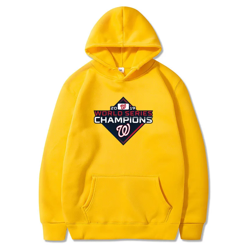 Hoodies Men women Nationals world series champions Hoody Male Long Washington Men's Sweatshirt Mens hip hop - Цвет: 9