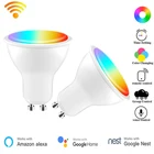 15 шт. Tuya Smart WiFi Gu10 Точечный светильник RGB с регулируемой яркостью 4 Вт Светодиодный светильник Smart IC светильник ing Smartlife App с Alexa  Google Smart Home