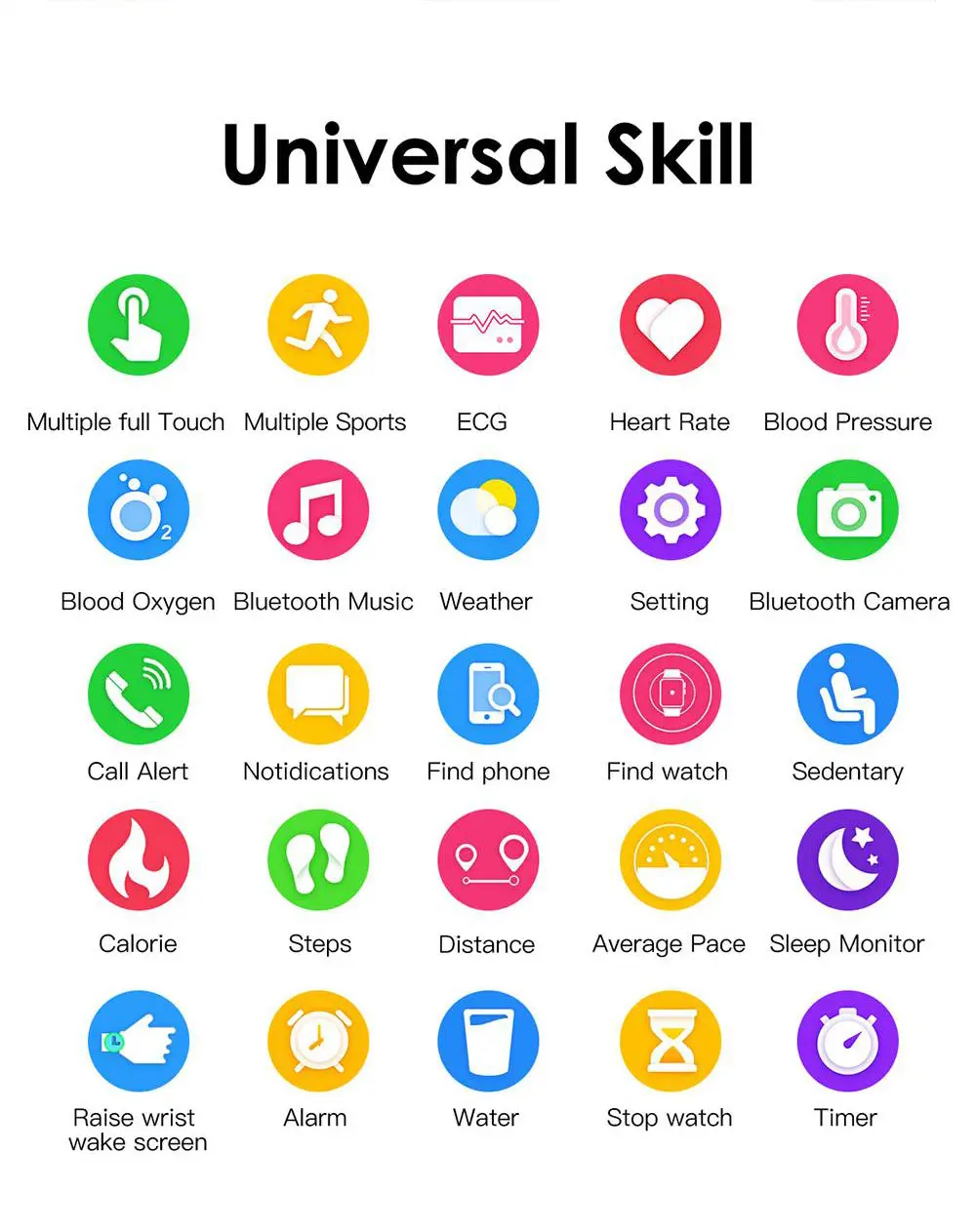 Умные часы Battiphee Microwear L8 спортивный монитор модный дизайн сенсорный экран ЭКГ +