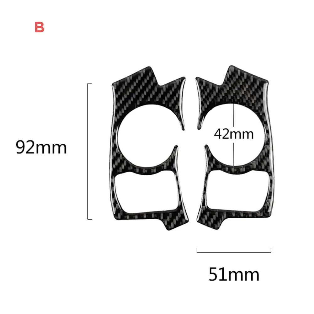 

Carbon Fiber Steering Wheel Button Cover For Lexus IS250 NX200T 300H Decorative Stickers Automotive Interior Accessories