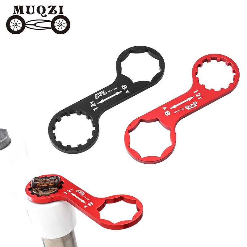 

MUQZI Bicycle Front Fork Repair Kit MTB Bike Front Fork Shoulder Cover Cap Wrench For SR Suntour XCR/XCT/XCM/RST Disassembly Too