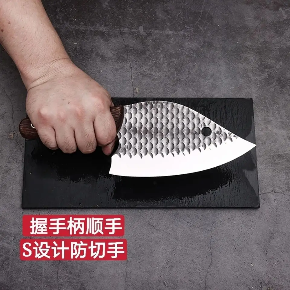 

Longquan paoding high manganese steel hand forged kitchen knife