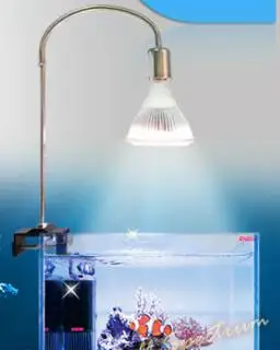 Подсветка для аквариума POVI LED для крепления на растения воды, заряжаемая от сети, способствующая красной окраске аквариумных растений.