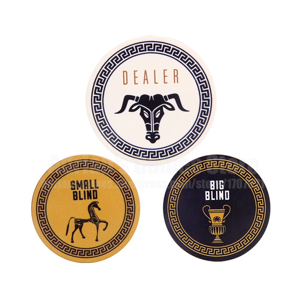 Греция бог Керамика фишки для покера дилер&большой блайнд&малый блайнд Poker Chips