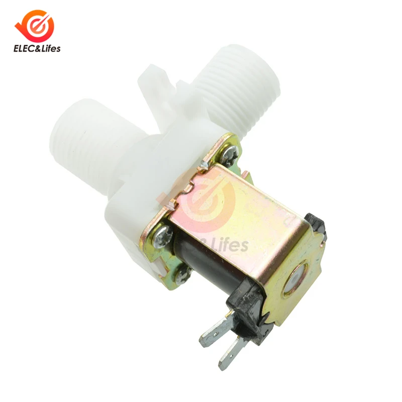 12V 24V G1/2 ''нормально закрытый электромагнитный клапан Магнитный воды воздухозаборник реле протока воды Управляющее давление переключатель
