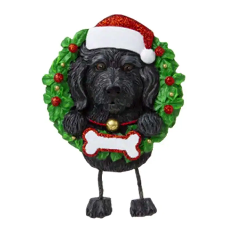 Colgante con mensaje de nombre para perros, adornos de Navidad de PVC para mascotas, nuevo adorno colgante para &aacute;rbol de Navidad, 2020-2