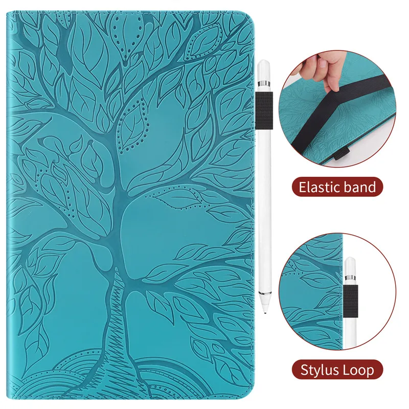 3d tree embossed case for huawei mediapad m5 10 8 cmr w09 cmr w19 cmr al09 flip stand for huawei mediapad m5 10 pro gift pen free global shipping