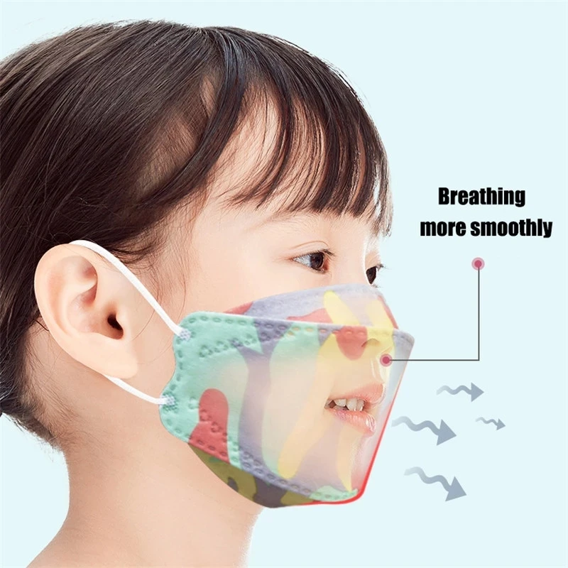 Детские KN95 маска для лица Mascarillas в форме рыбы 4-х слойный фильтр пыле N95 респиратор
