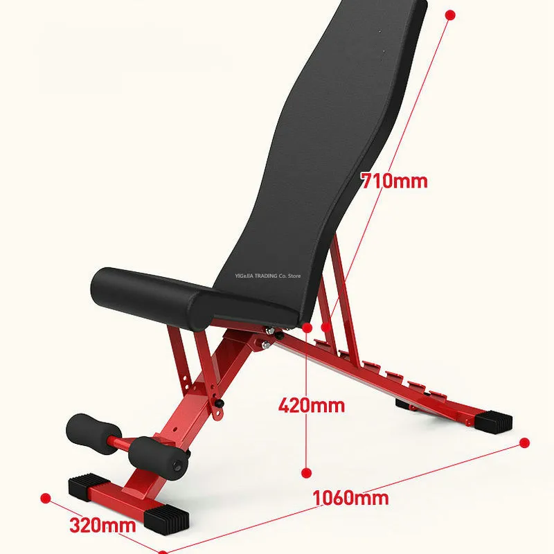 Многофункциональная складная доска для мышц брюшного пресса табурет гантелей