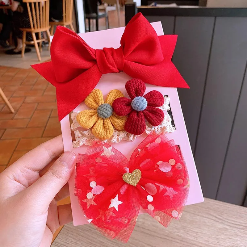 

Baby Hair Accessories 3Pcs/set Baby Girls Hair Bands Infant Bow Flower Elastic Headband Newborns Headwear Photo Props Kids Gifts