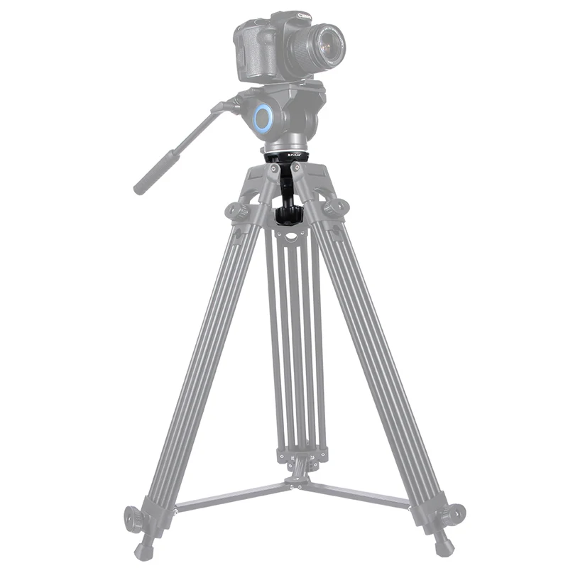 PULUZ 75mm Semisphere Converter Half Ball Flat to Bowl Adapter with 1/4" and 3/8" Screws for Fluid Head Tripod DSLR Rig Camera