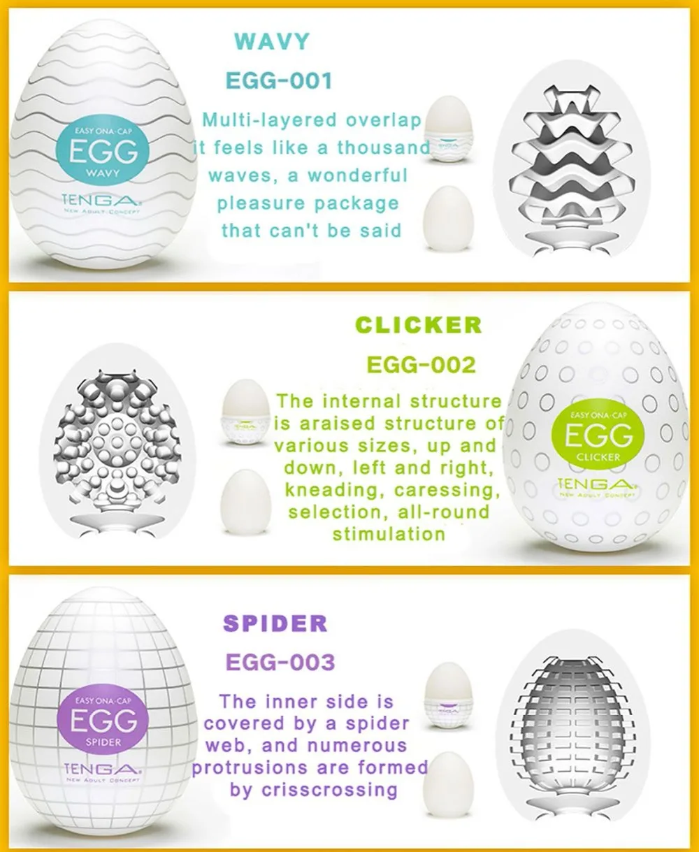 TENGA Wavy Vaginal Egg Male Masturbator For Artificial Vagina Real Pussy Penis Pump Trainer Adult Massage Oral Sex Toys Man | Красота и