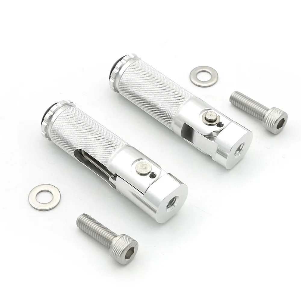 

Universal Motorcycle CNC Folding Foot Pegs Footrests Footpegs Rests Pedals For Honda Kawasaki Yamaha Suzuki BMW