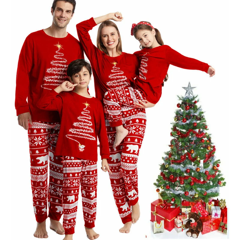 

Комплекты семейной одежды, одежда для папы, мама и я, Семейные комплекты одежды, пижамы, Рождество, для семьи, новогодний костюм для малышей