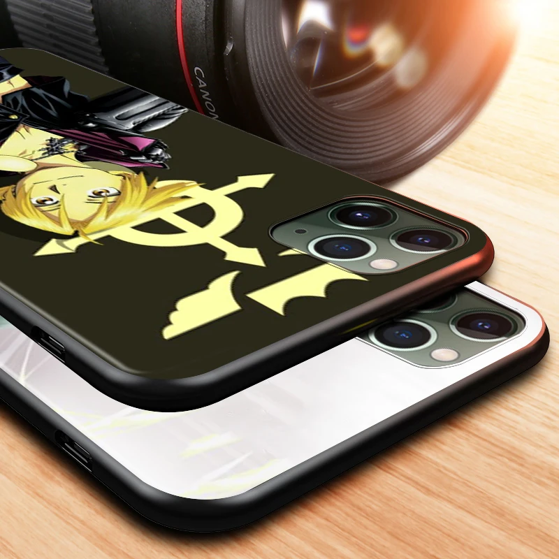 

Black Cover Anime Alche mist for Apple iPhone 12 Mini 11 XS Pro Max X XR 8 7 6 6S Plus SE 2020 5 5S Phone Case