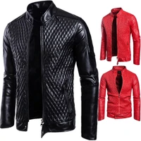 fashion men leather jacket spring autumn casual pu coat mens motorcycle leather jacket new male solid color slim outerwear s 3xl