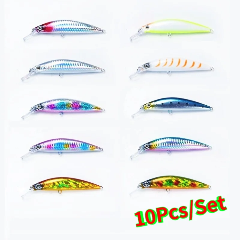 10 шт./компл. 90 мм 25 г рыболовные приманки в форме гольяна японская снасть для дуэли