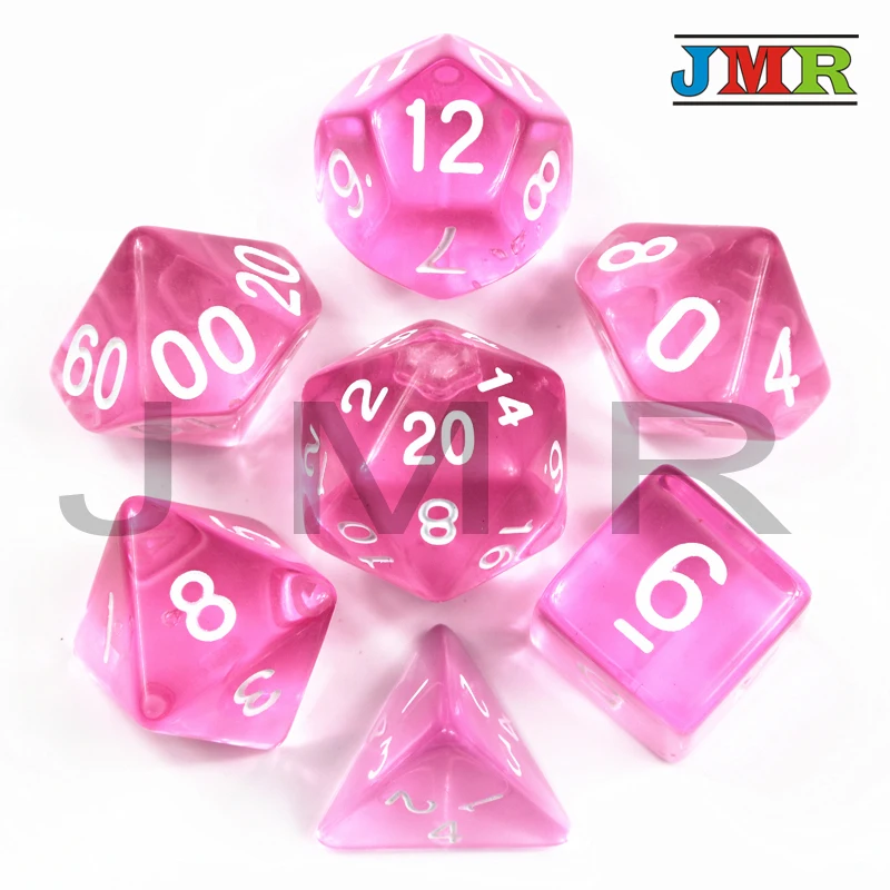 Игральные кости высокого качества 7 шт./компл. D4 D20 для игр таких как настольные