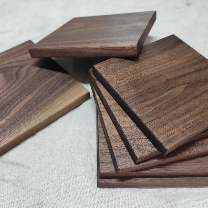 

Черный Орех твердой древесины Кубок pad деревянная подставка под миску кастрюля Коврик Анти-Горячая изоляционная прокладка журнала для чайн...